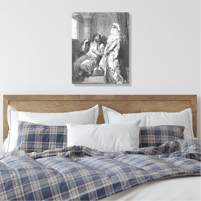 Gustave Doré - Simson und Delila Leinwanddruck (Insitu (Schlafzimmer))
