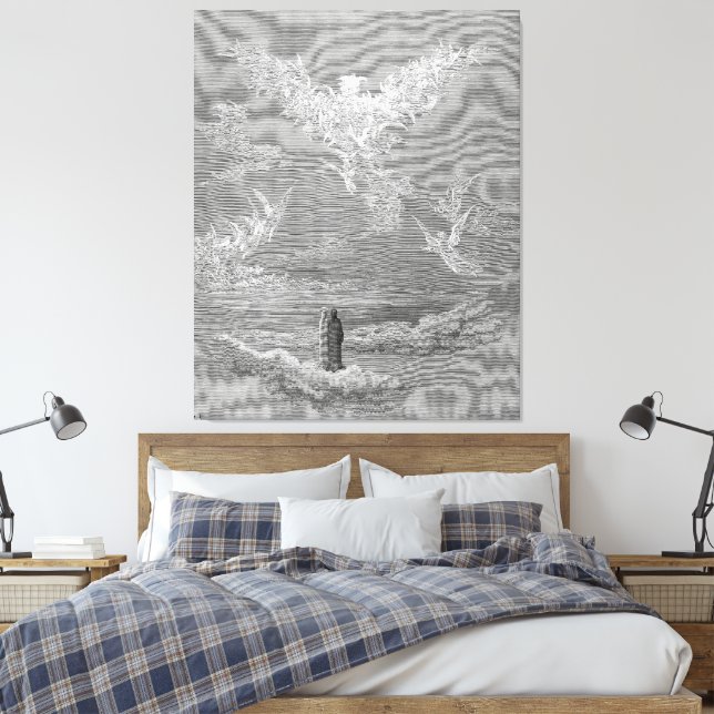 Gustave Doré - Sky of Jupiter - Righteous Spirits Leinwanddruck (Insitu (Schlafzimmer))