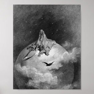 Gustave Dore - The Raven Poster