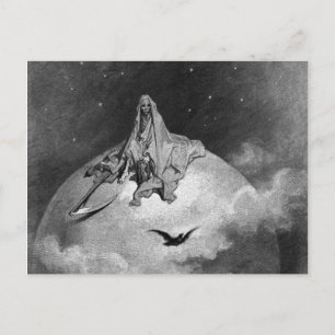 Gustave Dore - The Raven Postkarte