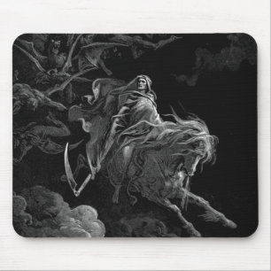 Gustave Dore - Tod auf dem blassen Pferd Mousepad
