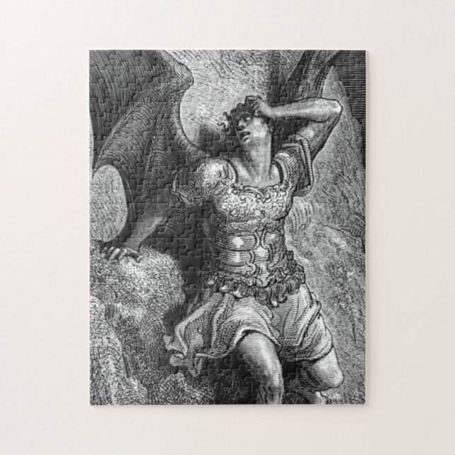 Gustave Dore Verlorenes Paradies Puzzle (Vertikal)