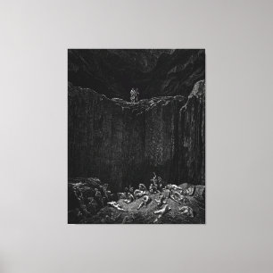 Gustave Doré - Virgil und Dante, in dem Sower von Leinwanddruck