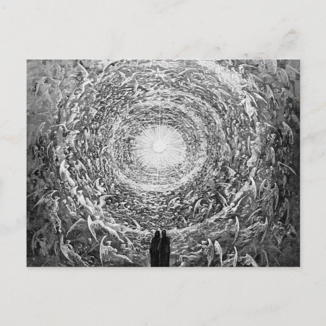 Gustave Dore - Vision Empyrean Postkarte (Vorderseite)