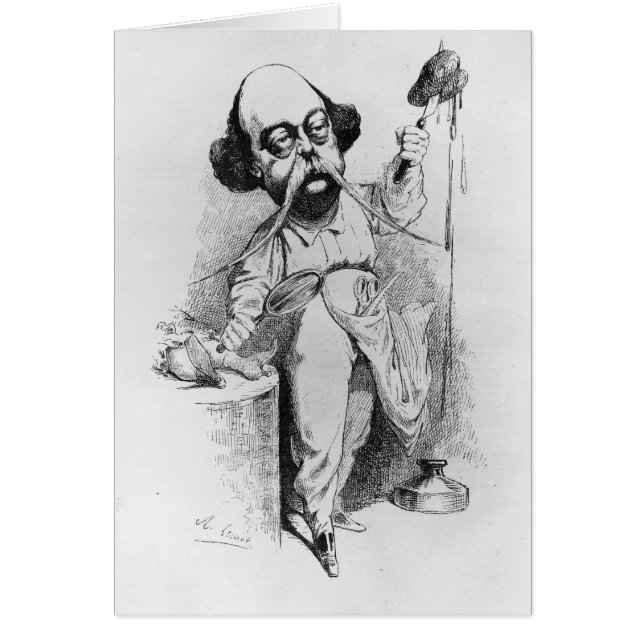 Gustave Flaubert, der Madame Bovary zergliedert (Vorne)