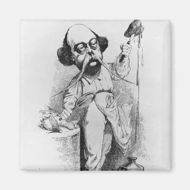 Gustave Flaubert Dissecting Madame Bovary Magnet (Vorne)