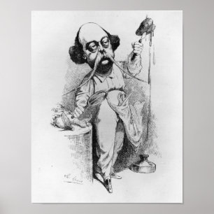 Gustave Flaubert Dissecting Madame Bovary Poster