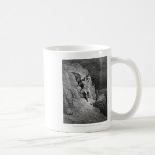 Gustave während des Sturzes des Satan Paradies ver Kaffeetasse