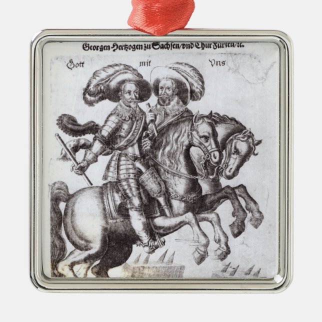 Gustavus Adolphus II und Gustavus Adolphus IV Silbernes Ornament (Vorne)