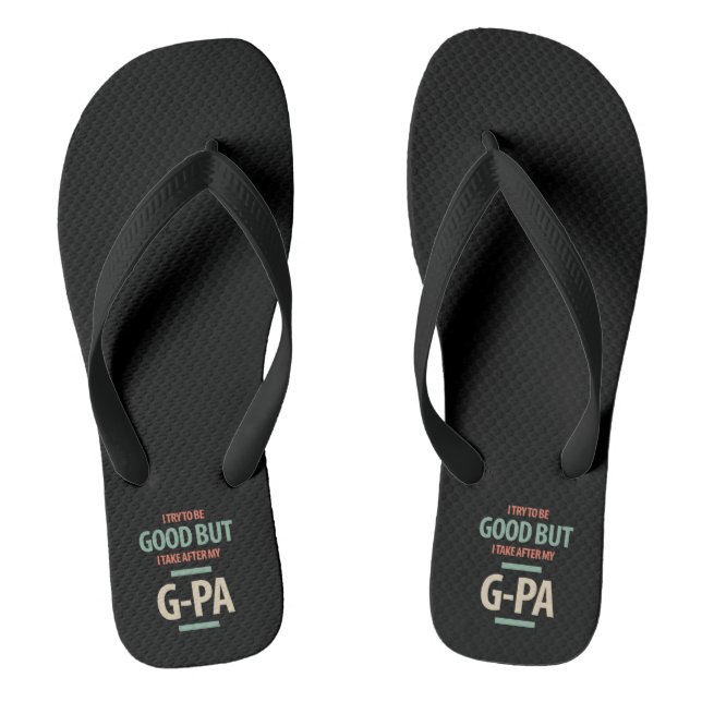 Gut aber G-Pa | Großvatergeschenk Flip Flops (Fußbett)