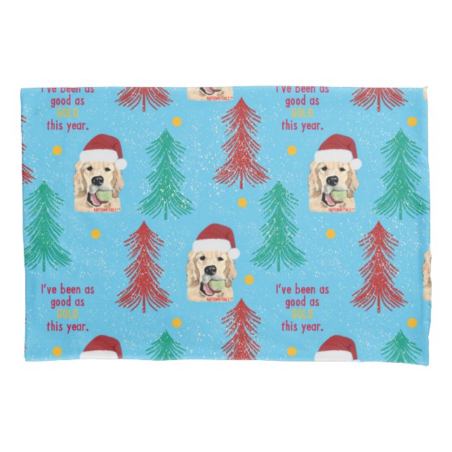 Gut als Gold Dieses Jahr Weihnachts-Pillowcase-Set Kissenbezug (Vorderseite-Links)