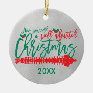 Gut angepasste Weihnachts-Chiropraktik Keramik Ornament