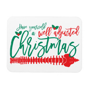 Gut angepasste Weihnachts-Chiropraktik Magnet