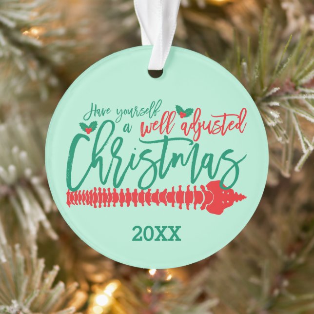 Gut angepasste Weihnachts-Chiropraktik Ornament (Baum)