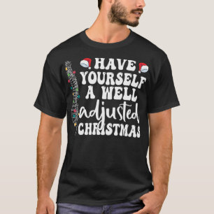 Gut angepasstes Weihnachts Chiropraktikum Santa Ch T-Shirt