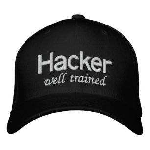 Gut ausgebildete Black Hat Hacker Bestickte Kappe