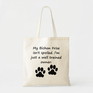 Gut ausgebildeter Bichon Frise Inhaber Tragetasche