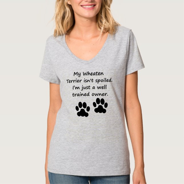 Gut ausgebildeter Wheaten Terrier-Inhaber T-Shirt (Vorderseite)