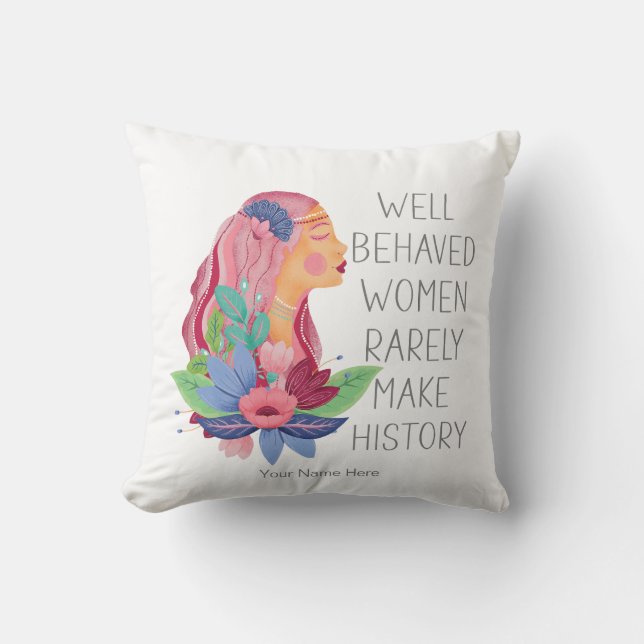 Gut Benachteiligte Frauen machen Geschichte selten Kissen (Vorderseite)