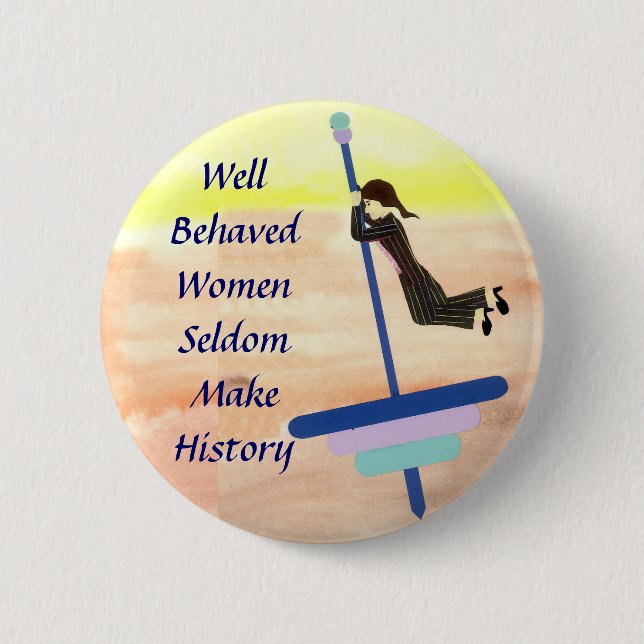 Gut benommene Frauen Button (Vorderseite)