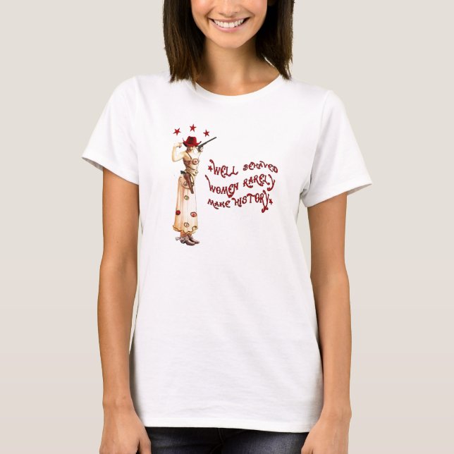 Gut benommenes Sinti und Roma-Rebell-Cowgirl T-Shirt (Vorderseite)