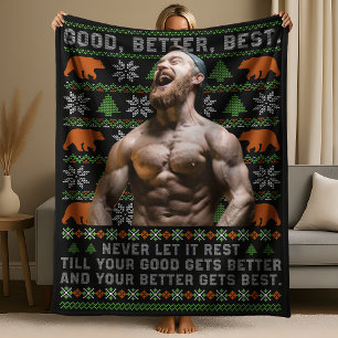 Gut Besser Am Besten Hässliche Weihnachts-Fotos an Fleecedecke