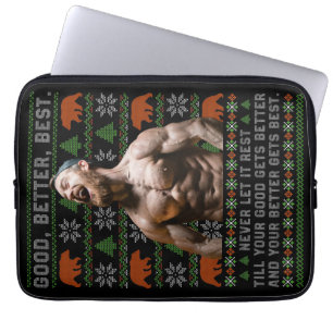 Gut Besser Am Besten Hässliche Weihnachtskostümfot Laptopschutzhülle