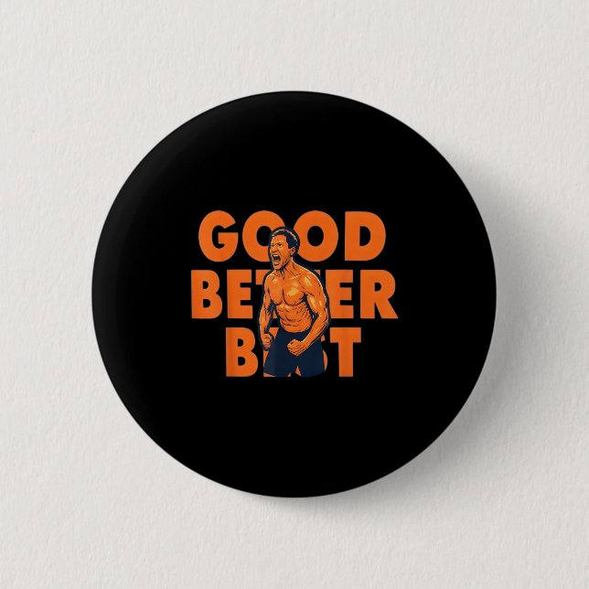 Gut Besser Ben Johnson  Button (Vorderseite)