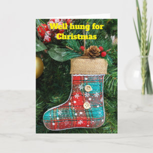 Gut bestückt zu Weihnachten. Karte