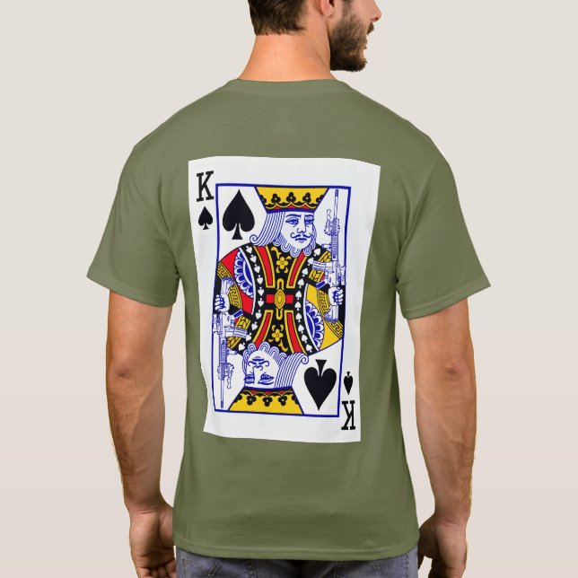 Gut bewaffneter König AR15 T - Shirt (Rückseite)