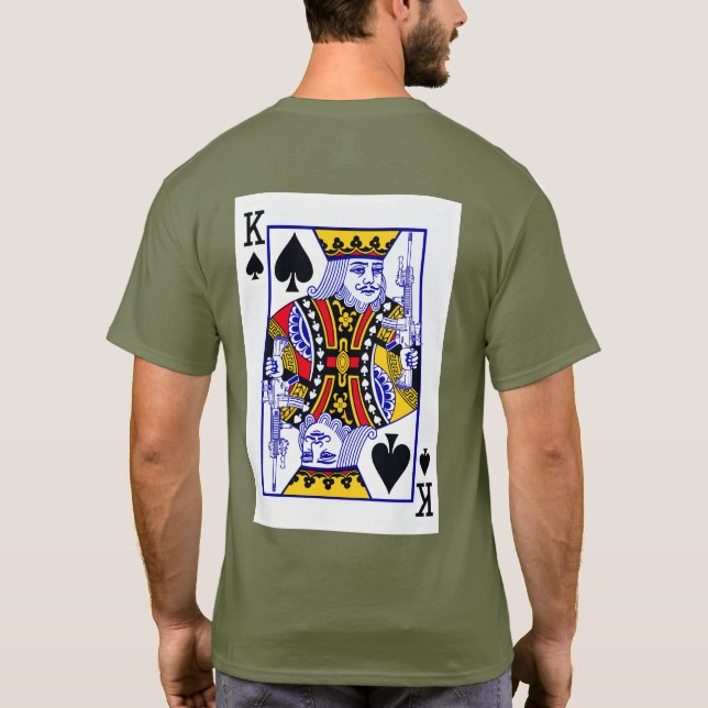 Gut bewaffneter König - kein Text-T - Shirt (Rückseite)