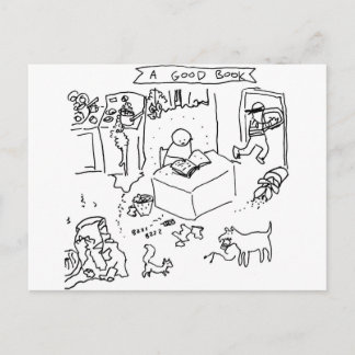 Gut Buch Postkarte