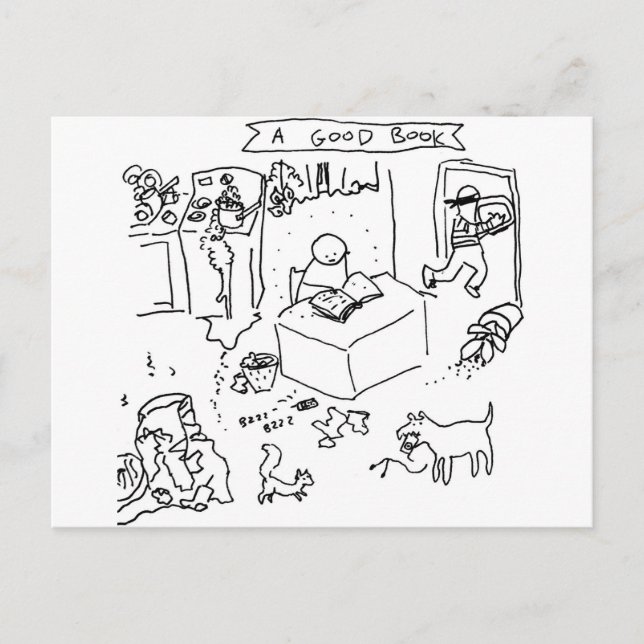 Gut Buch Postkarte (Vorderseite)