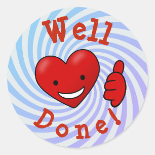 Gut dotierte Auszeichnung Runder Aufkleber