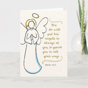 Gut, er wird seine Engel für dich verantwortlich m Karte