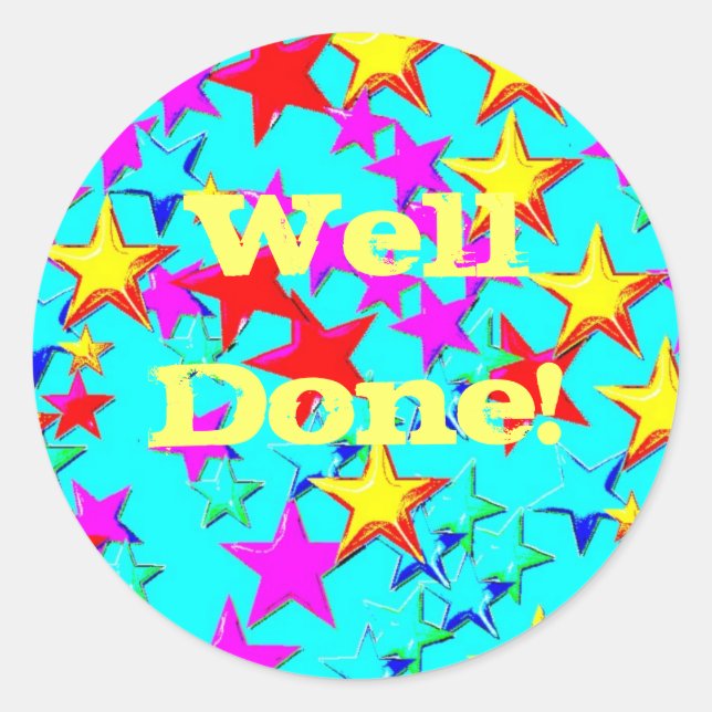 Gut Fertig Blue Star Aufkleber (Vorderseite)