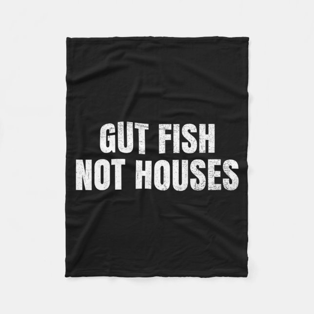 Gut Fish, Not Houses Coastal Conservation  Fleecedecke (Vorderseite)