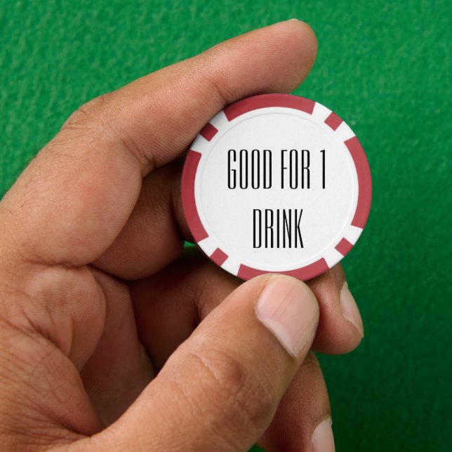 Gut für einen Drink Pokerchips (Hand)