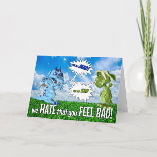 Gut für Kinder und traurige Drachen Karte