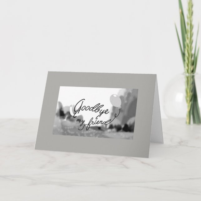 **GUT FÜR MEINE FREUNDE** WÜNSCHEN SIE DAS BESTE KARTE (Vorderseite)