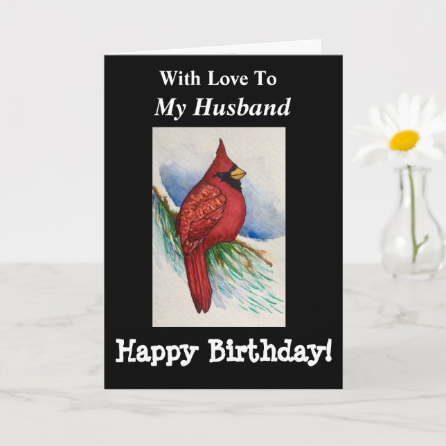 Gut geeignet für meinen Kardinal von Great Birthda Karte (Kleine Pflanze)