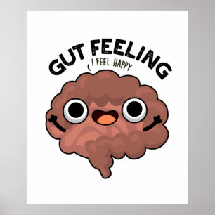 Gut Gefühl Funny Anatomy Intestine Puppe Poster