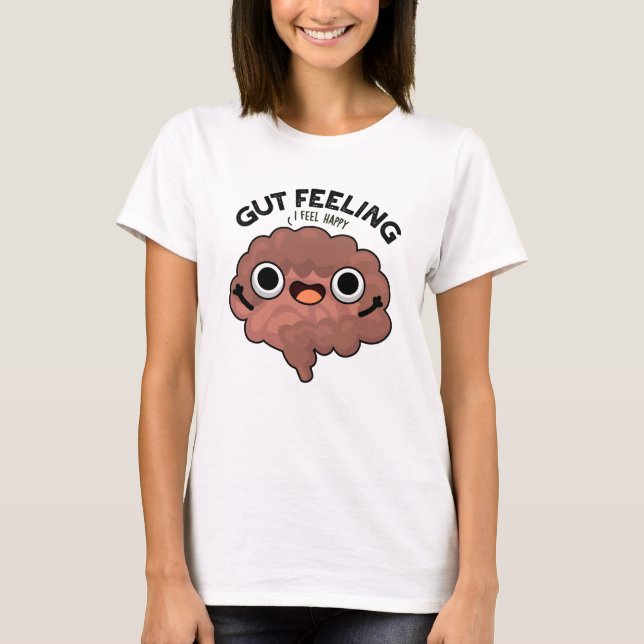 Gut Gefühl Funny Anatomy Intestine Puppe T-Shirt (Vorderseite)