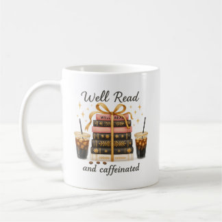 Gut gelesen und koffeiniertes Buch Lover Book Tok Kaffeetasse