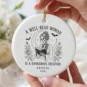 Gut gelesene Frauen Buchliebhaber Ornamente