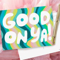 GUT GEMACHT Bubble Letters Pink Grün Gestreift