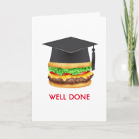 Gut gemacht Burger Glückwunsch Graduate