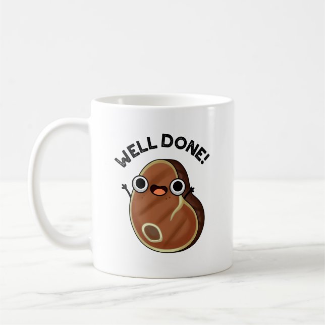 Gut gemacht Funny Steak Pub Kaffeetasse (Links)