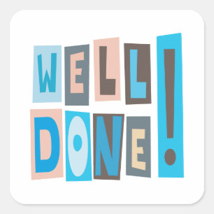 gut gemacht quadratischer aufkleber