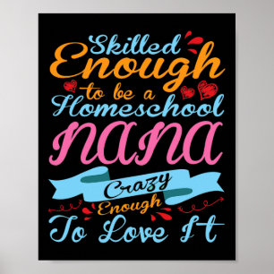 Gut genug, um zu Hause zu studieren Nana Crazy gen Poster